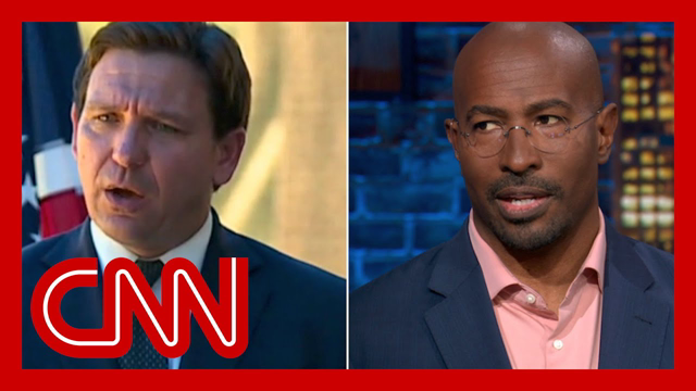 DeSantis said no one questioned slavery before Americans. See Van Jones react