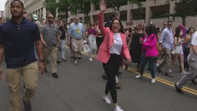 Vice President Kamala Harris attends DC Pride parade on Saturday