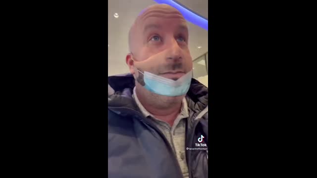 Man pranks people by wearing realistic looking mask