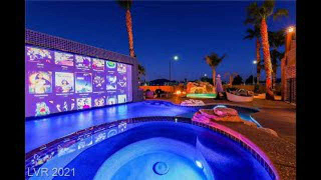 WOW DUAL POOL DREAM HOME WITH MASSIVE PROJECTOR SCREEN IN LAS VEGAS!