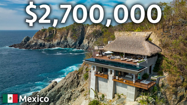Touring a Stunning Cliffside Mansion Overlooking the Pacific Ocean!