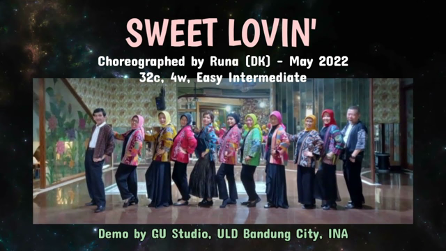 SWEET LOVIN' || Line Dance | Choreo. : Runa (DK) - May 2022 | Demo by GU Studio Bandung, INA