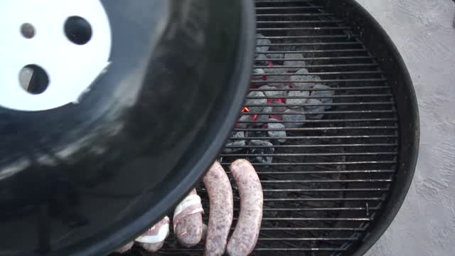 How to Grill Brats - Bacon Wrapped Brats With Sauerkraut and Spicy Cheese