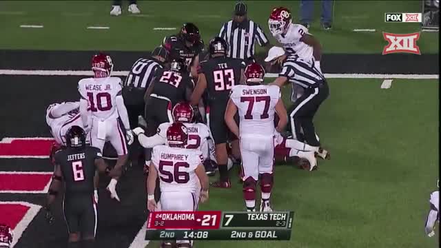 Oklahoma vs Texas Tech Football Highlights