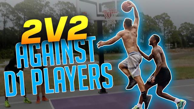 SHORT RIM 2v2 Against D1, D3, & PRO Hoopers! TRASH TALKING...