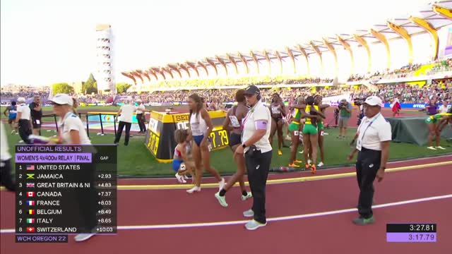 Sydney McLaughlin's golden anchor leg in 4x400m relay delivers perfect ending for Team USA at Worlds