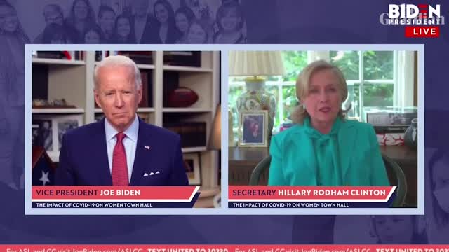 Hillary Clinton endorses Joe Biden for president