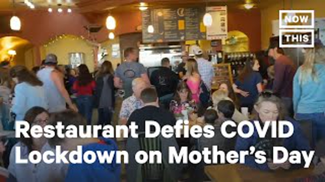 Colorado Restaurant Defies COVID Lockdown Orders for Mother's Day Brunch | NowThis