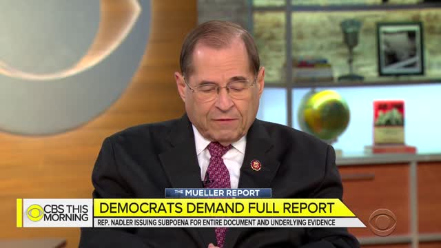 Mueller report: Rep. Nadler says he sees "considerable evidence" of obstruction