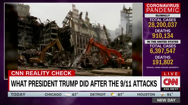 What President Donald Trump did after the 911 attacks