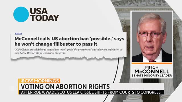 Senate to vote on law codifying Roe v. Wade after leaked Supreme Court draft inspires protests