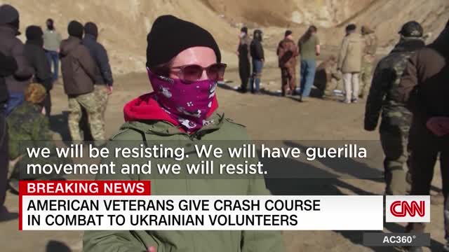 American veterans train Ukrainian volunteers in combat