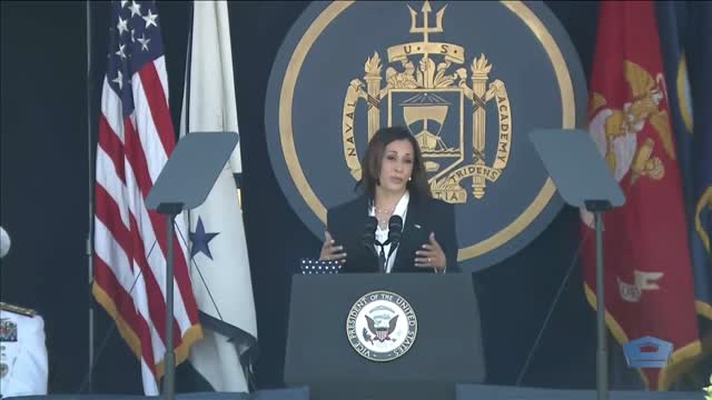 Kamala Harris becomes FIRST woman to give commencement address at Naval Academy | FULL SPEECH