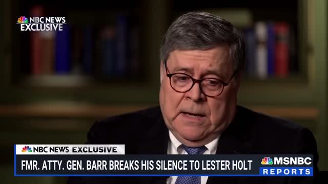 Barr Claims Trump Grew 'Very Angry' As He Disproved Election Fraud Theories