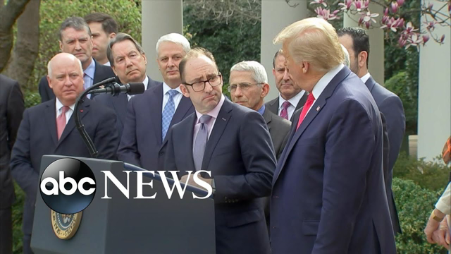 President Trump not taking responsibility for coronavirus testing issues