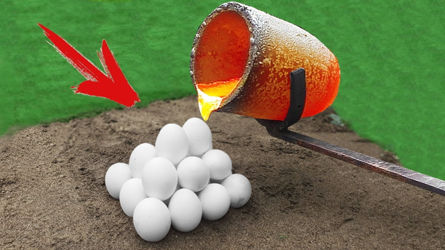 Experiment: Lava Vs Eggs!