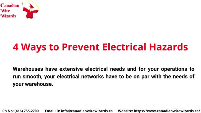 4 Ways to Prevent Electrical Hazards in Warehouse