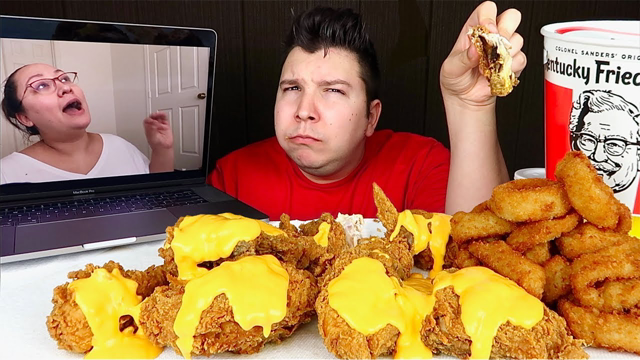 ASMR Cheesy KFC • Responding To This Lady • MUKBANG